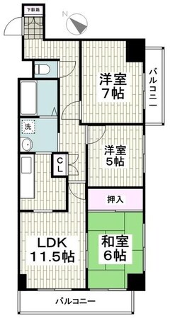 グリーンヒル弥生台の物件間取画像